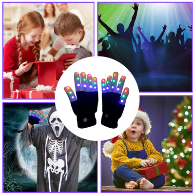 Guantes LED Navideños con Destellos de Colores Cálidos - Image 14