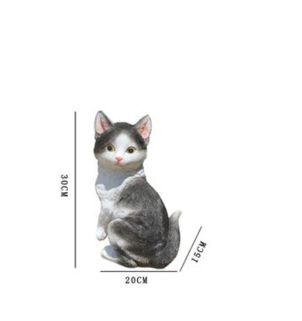 Adornos de Jardín Animales Tiernos Gatitos Decorativos - Image 2
