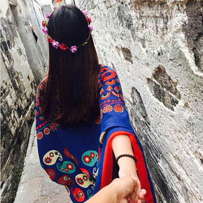 Pareo Bohemio Oversized con Protección Solar - Estilo Étnico