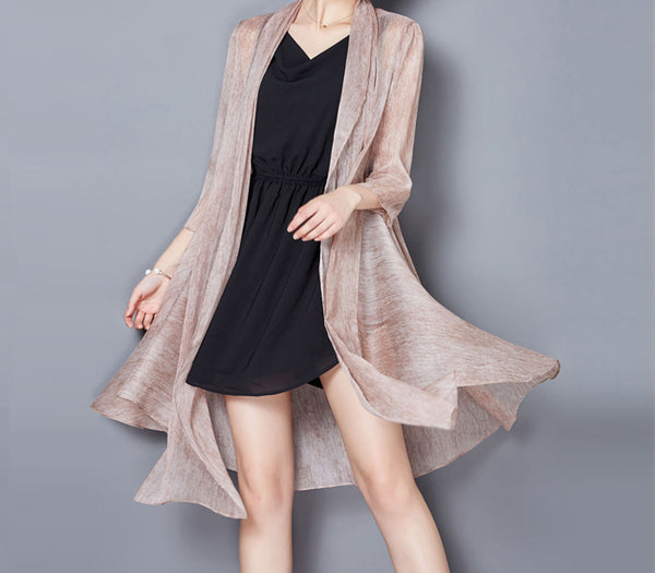 Cardigan Protección Solar Transpirable - Blusa Fresca Ideal para Aire Acondicionado