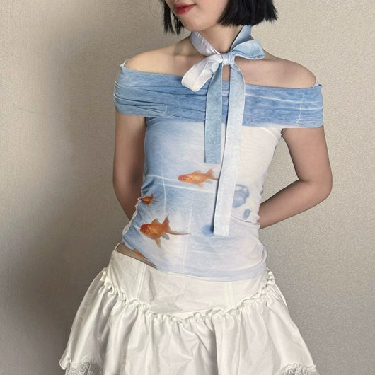 Playera Daikin Fish con Malla Estampada - Image 5