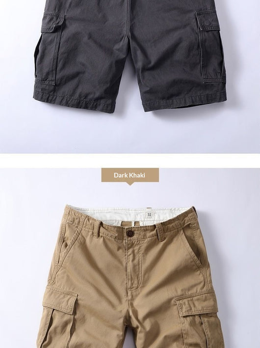 Pantalones Cargo Retro Holgados para Hombre con Múltiples Bolsillos - Image 9