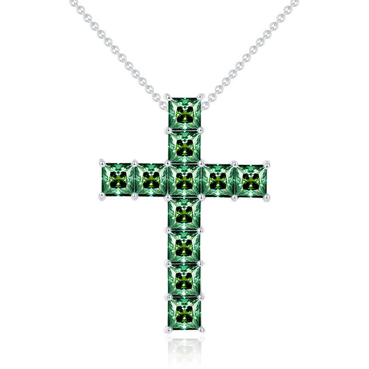 Collar Cruz Personalizado con Diamantes para Hombre y Mujer - Image 10