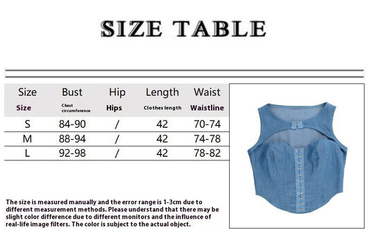 Chaleco Denim Calado Push-up para Mujer - Estilo Sexy Moderno - Image 8