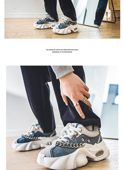 Tenis Casuales Elevados para Hombre con Suela Gruesa - Image 19