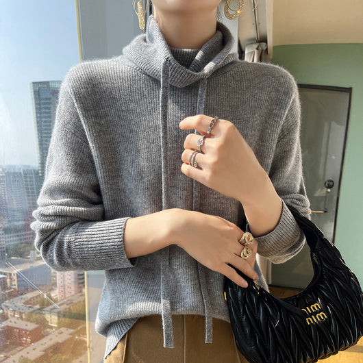Suéter de Cuello Alto en Cashmira para Otoño e Invierno - Pullover Holgado y Grueso para Mujer - Image 6