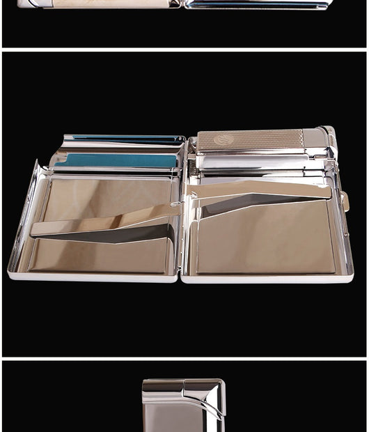Estuche Premium para Cigarrillos en Cuero con Encendedor Resistente al Viento - Image 16
