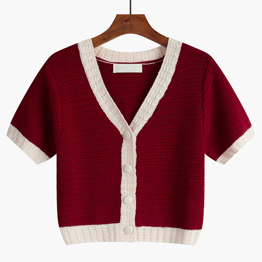 Blusa Coreana de Manga Corta con Diseño Elegante y Minimalista - Image 2