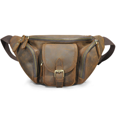 Bolsa de Pecho Cuero Crazy Horse Hombre - Cuero Genuino Premium - Image 6