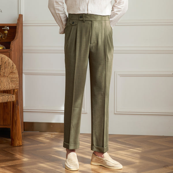 Pantalones de Vestir Clásicos Británicos para Hombre