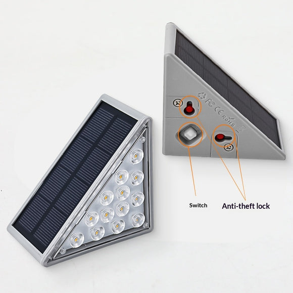 Luces Solares Triangulares para Exterior - Impermeables y Autónomas