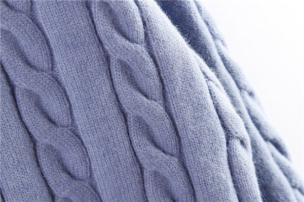 Cardigan de Lana Tejida para Mujer con Puños Ajustados