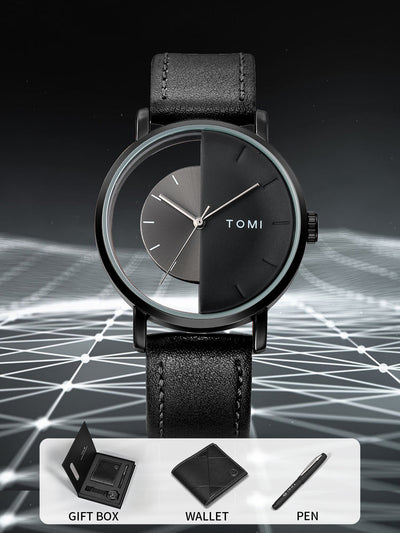 Conjunto Reloj de Cuarzo y Cartera para Hombre Ejecutivo - Image 9