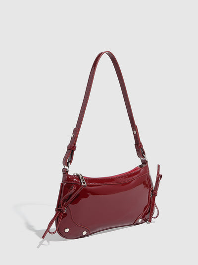 Bolso Bandolera Cuadrado Pequeño con Doble Moño - Diseño Minimalista Liso - Image 27