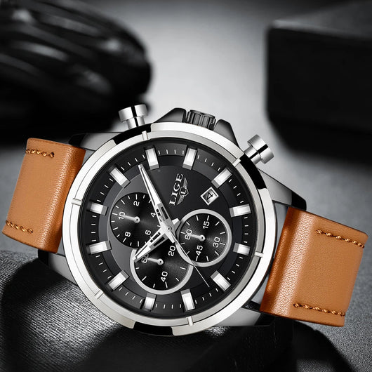 Reloj Deportivo Cronógrafo Resistente al Agua con Correa de Tiempo - Image 4
