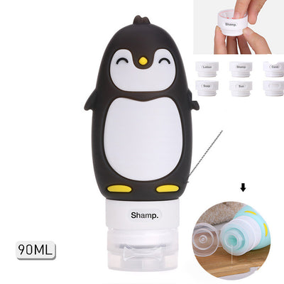 Organizador de Viaje Botellas Rellenables Animales Lindos - Estuche Silicona para Champú y Geles - Image 14