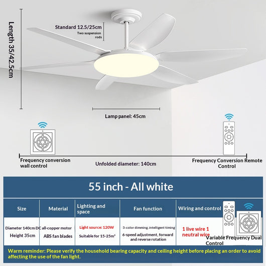 Ventilador de Techo con Luz LED para Sala y Comedor - Image 10