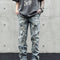 Jeans Rectos de Pierna Larga - Estilo Industrial Robusto