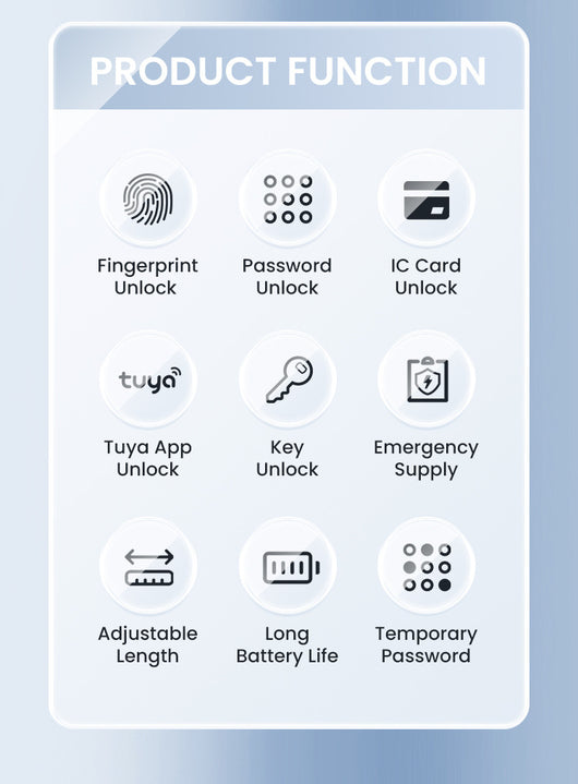 Candado Inteligente con Huella Dactilar, Bluetooth y Contraseña Ajustable - Image 15