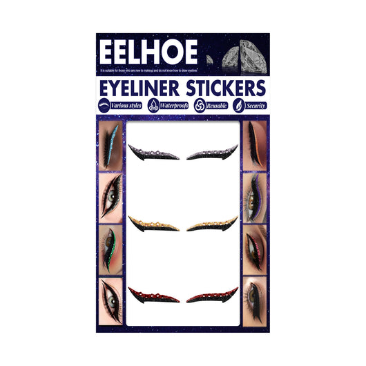 Delineador Adhesivo Diamantado Impermeable - Pegatinas de Eyeliner Gato Sexy para Maquillaje - Image 17