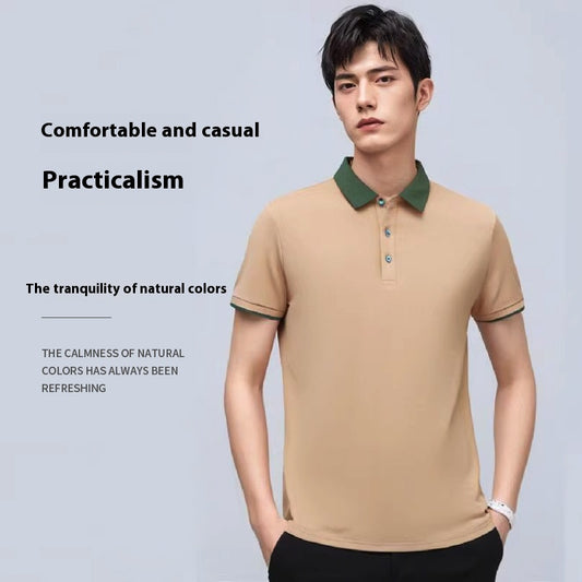 Polo con Solapa de Contraste