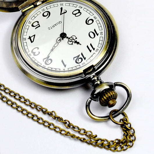 Reloj de Bolsillo Retro Vintage con Diseño Hueco de Mariposas y Flores - Image 7