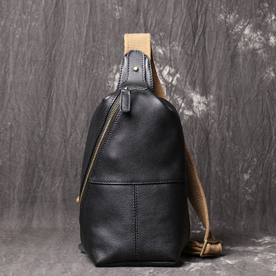 Bolsa Cruzada de Cuero para Hombre - Estilo Casual - Image 14