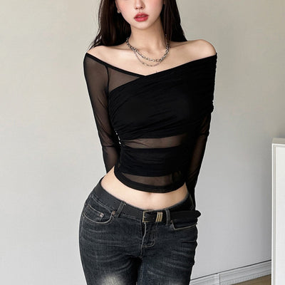 Blusa Ajustada de Manga Larga Elegante para Mujer - Image 8