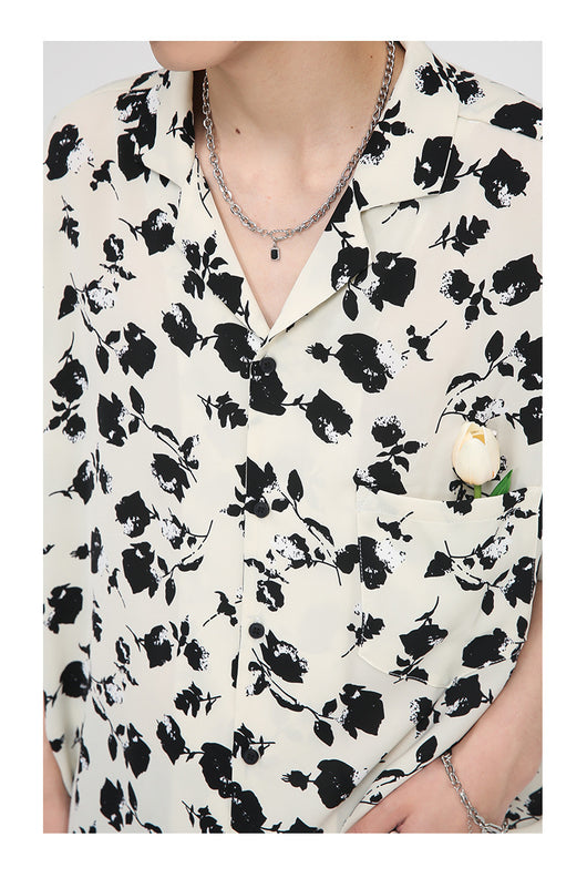 Camisa Estampada para Hombre con Bolsillos Tulipán - Image 15
