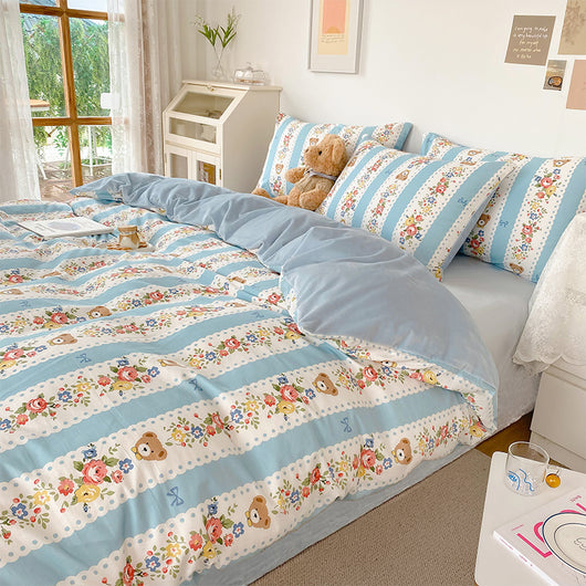 Juego de Sábanas de Franela Coral Velvet 4 Piezas - Algodón Suave para Cama Individual - Image 20