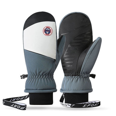 Manoplas Deportivas de Felpa Gruesa a Prueba de Viento y Frío para Ciclismo y Esquí - Image 5