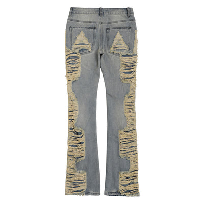 Jeans Desgastados a Mano con Efecto Vintage para Hombre - Image 14