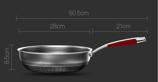 Wok Antiadherente con Fondo de Panal - Olla Multiusos para Verduras - Image 6