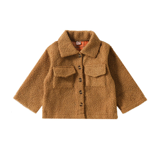 Abrigo Reversible de Cuadros con Forro Polar Otoño - Image 12