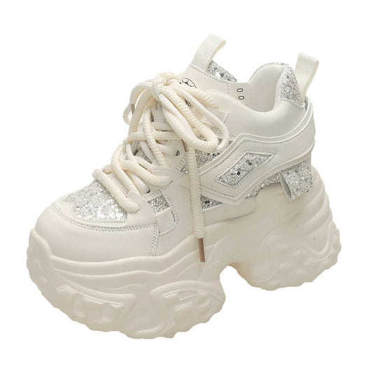 Tenis Dad Shoes con Plataforma Oculta de 10cm y Lentejuelas - Image 8