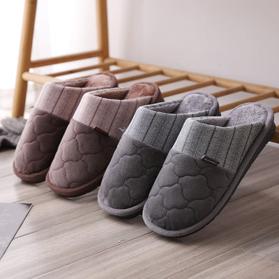 Pantuflas de Algodón con Bordado para Hombres Adultos y Mayores - Image 9