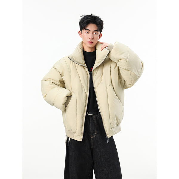 Chaqueta de Cuello Alto en Algodón para Hombre - Estilo Urbano Invierno