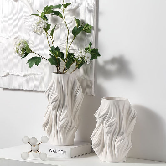 Jarrón Decorativo de Resina con Formas Geométricas Modernas - Image 13