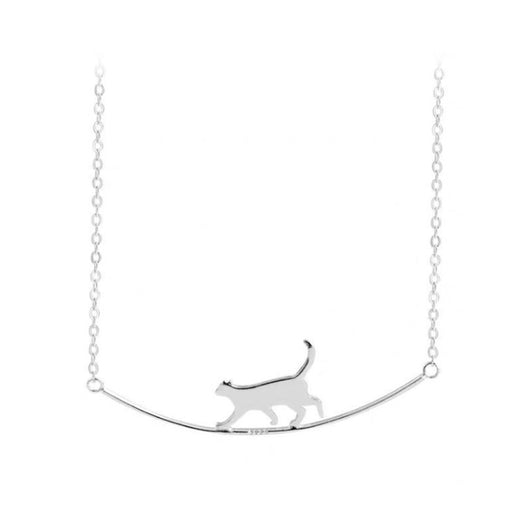 Collar de Plata 925 con Gato Curvo - Image 10
