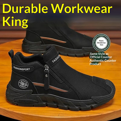Zapatos de Trabajo Antideslizantes para Hombre con Cierre de Cremallera - Image 4