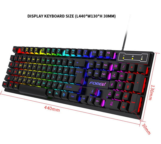 Teclado Iluminado con Cable para Computadora de Escritorio y Portátil - Image 15