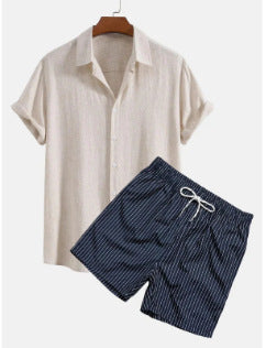 Traje Casual Corto Estampado Digital para Hombre - Image 15