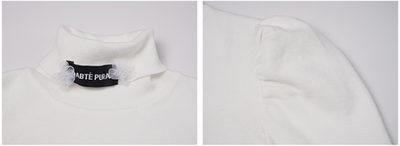 Suéter Cuello Alto con Mangas Abullonadas - Prenda Base Versátil - Image 13