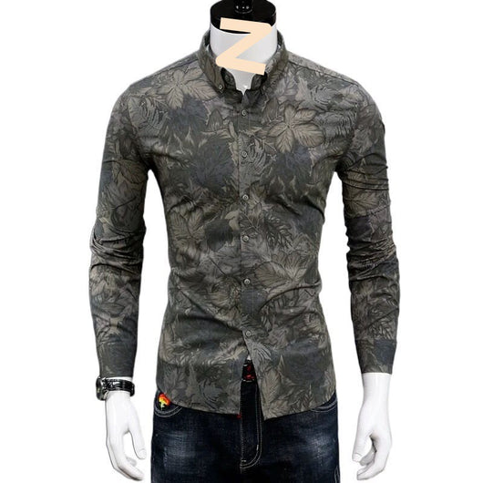Camisa Estampada Casual para Hombre - Diseño Moderno y Versátil - Image 2