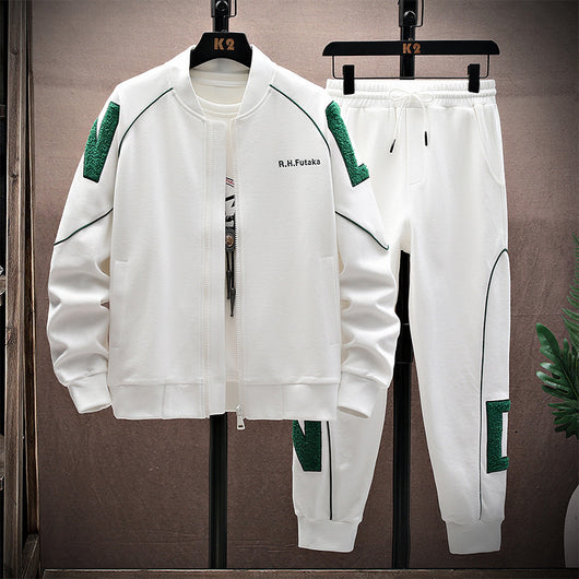 Conjunto Deportivo Universitario con Bordados - Pantalón y Uniforme de Primavera