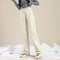Jeans Casual de Cintura Alta Plus Size con Forro de Velvet