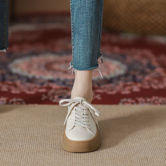 Tenis Blancos de Cuero para Mujer - Diseño Versátil y Elegante - Image 5