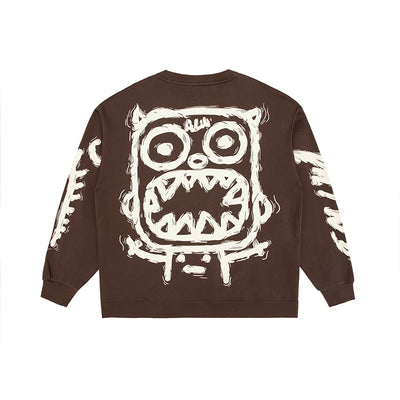 Sudadera Suelta Cuello Redondo Airflow Little - Estilo Trendy para Parejas - Image 8