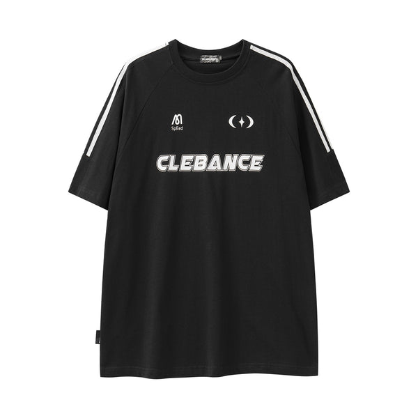 Camiseta con Estampado de Letras en Cinta