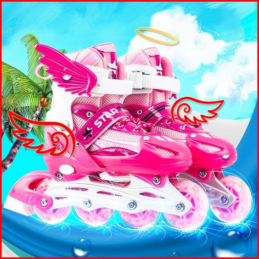 Patines en Línea Ajustables para Niños con Luces LED Intermitentes - Image 3
